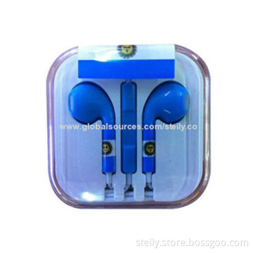 2014 World Cup Flag Wired Stereo Earphone for iPhone 5/5S/5C, w/ Crystal Box and Great Sound QualityNew